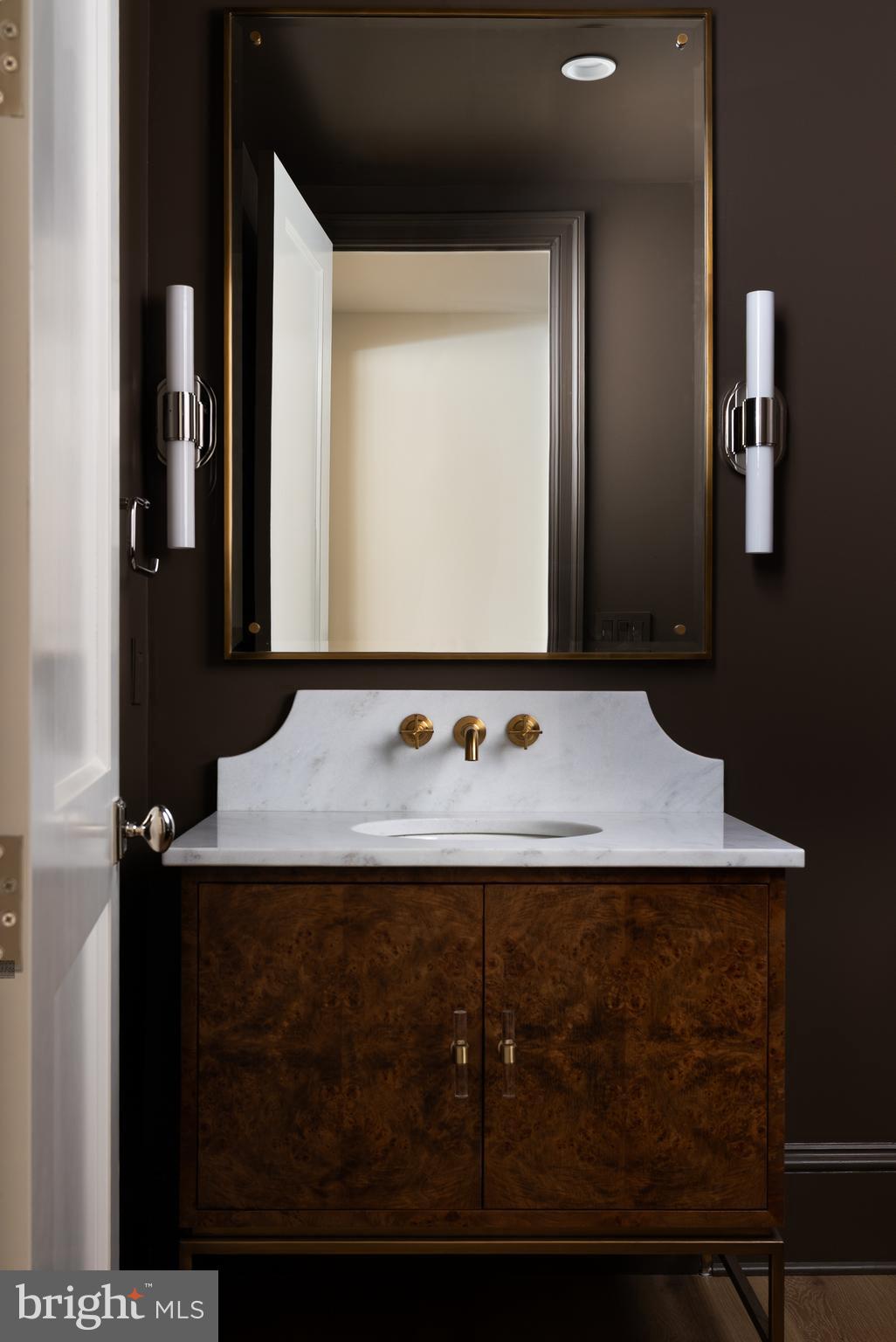 8634 Overlook Road McLean, VA 22102 - Photo 61 of 76 A moody lower-level powder room