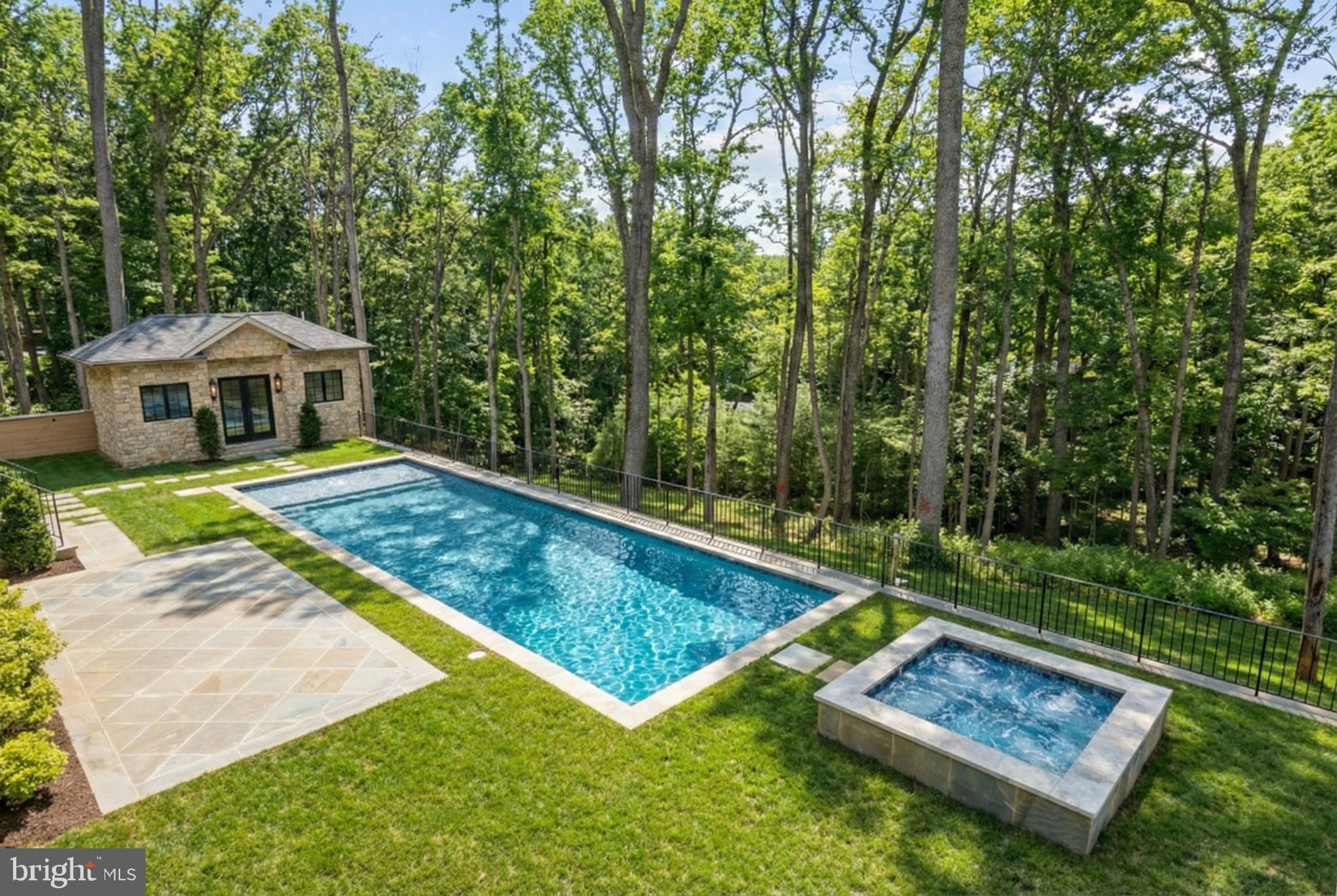 8634 Overlook Road McLean, VA 22102 - Photo 70 of 76 Pool house has a bathroom, shower & changing area