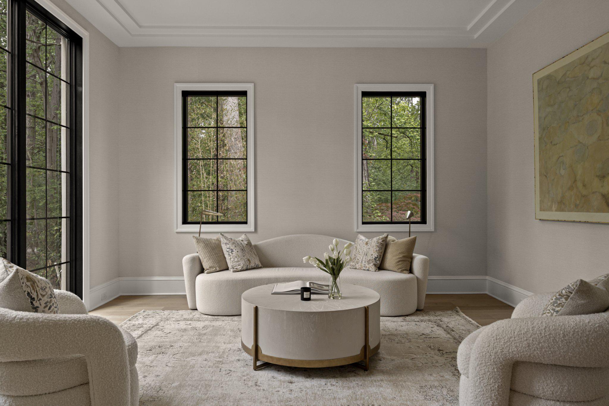 8634 Overlook Road McLean, VA 22102 - Photo 7 of 88 Intimate sitting room with designer wallpaper