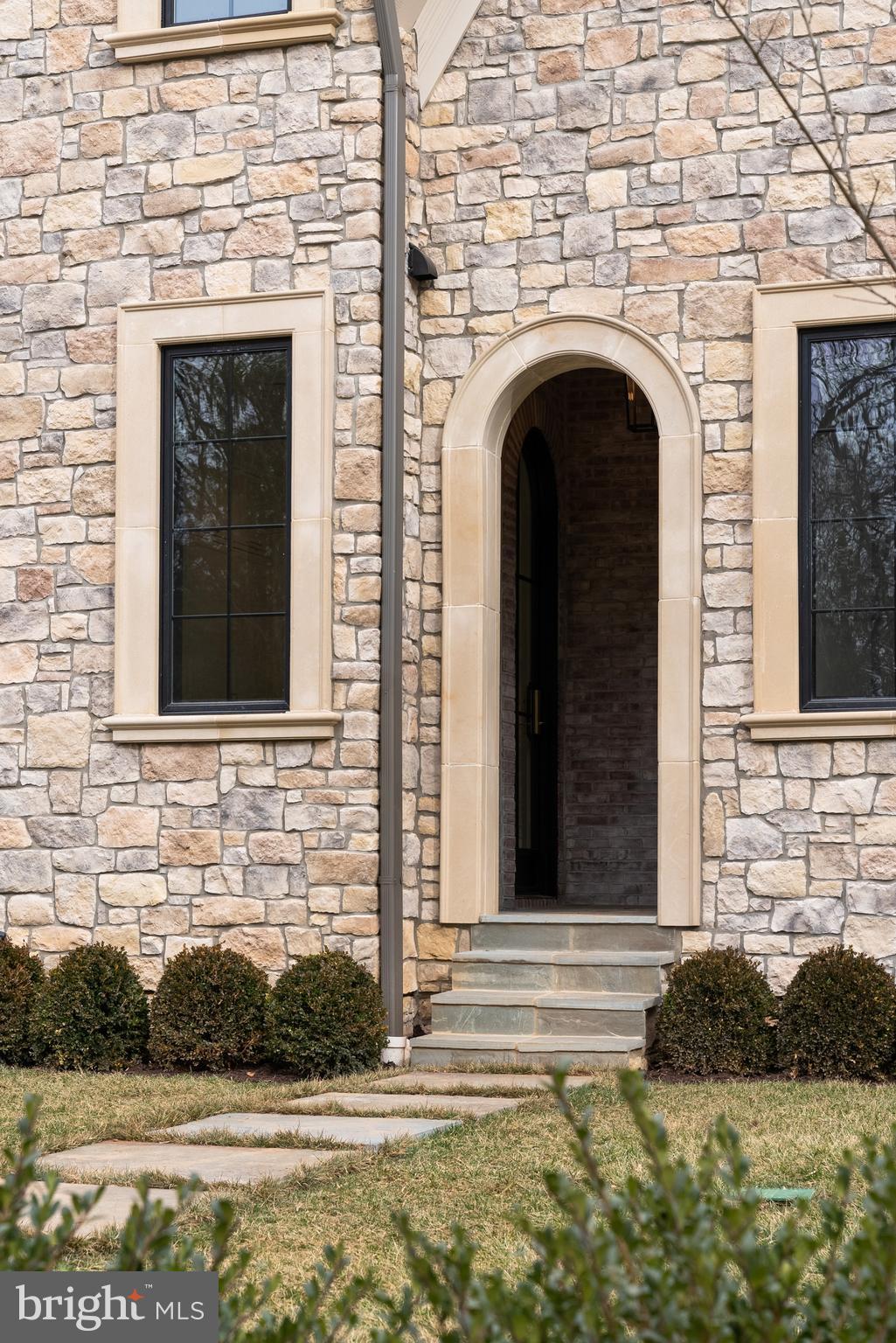 8634 Overlook Road McLean, VA 22102 - Photo 74 of 76 A striking exterior of light-toned stone and brick
