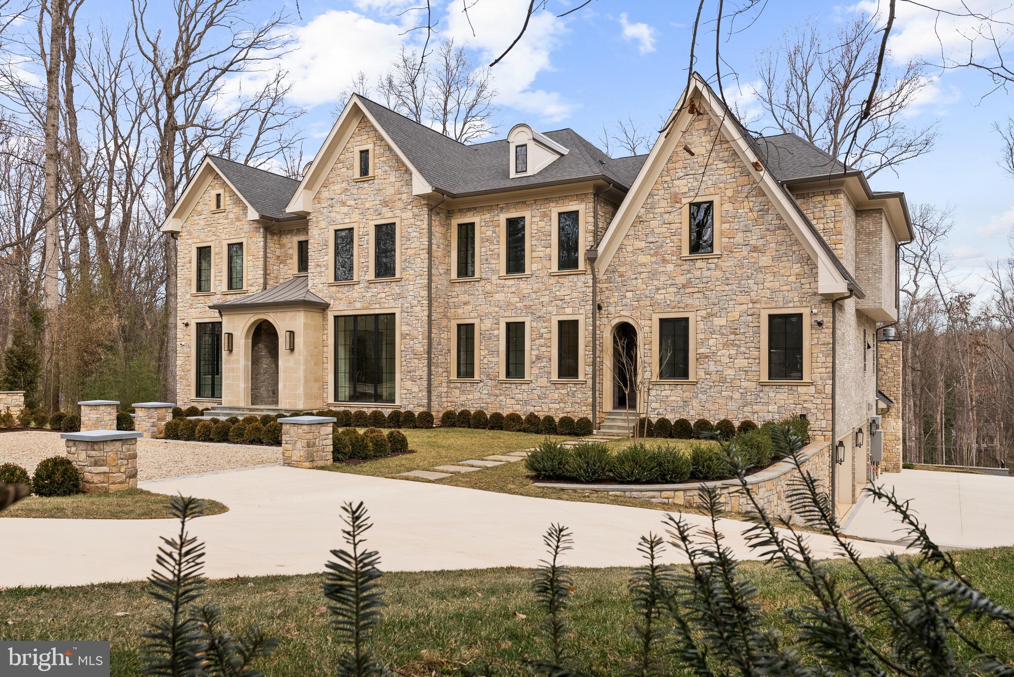 8634 Overlook Road McLean, VA 22102 - Photo 88 of 88 Four-car garage with custom designed driveway