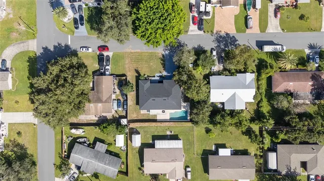 a view of a city with lots of trees