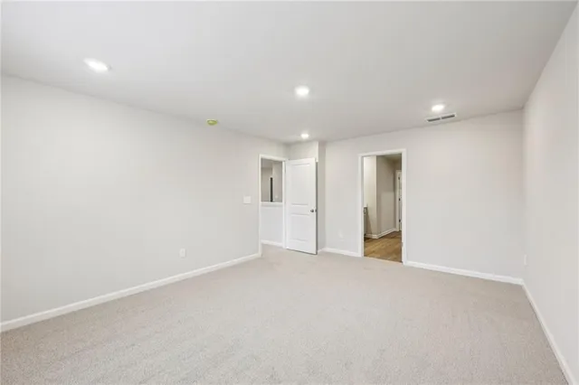 a view of an empty room