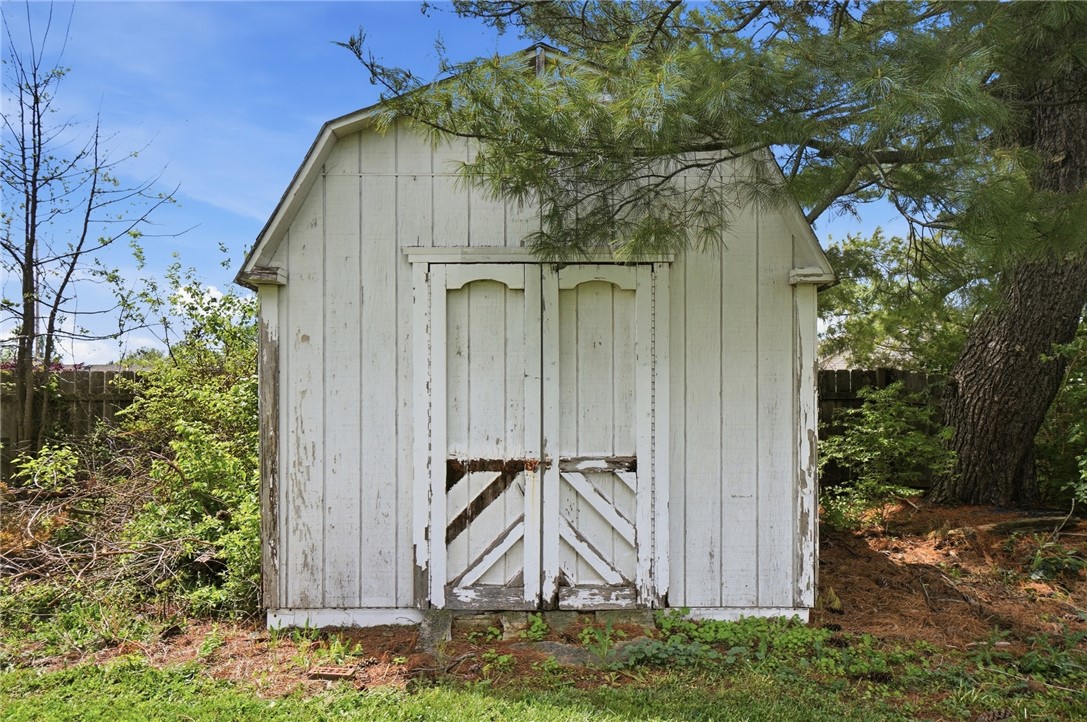 3991 Benner Road Miamisburg, OH 45342 - Photo 42 of 44 This charming shed offers additional storage space, enhancing the property's utility.