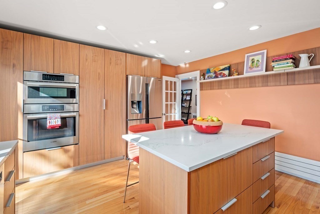 52 Sherbrooke Road Newton, MA 02458 - Photo 13 of 35 a view of kitchen with stainless steel appliances cabinets