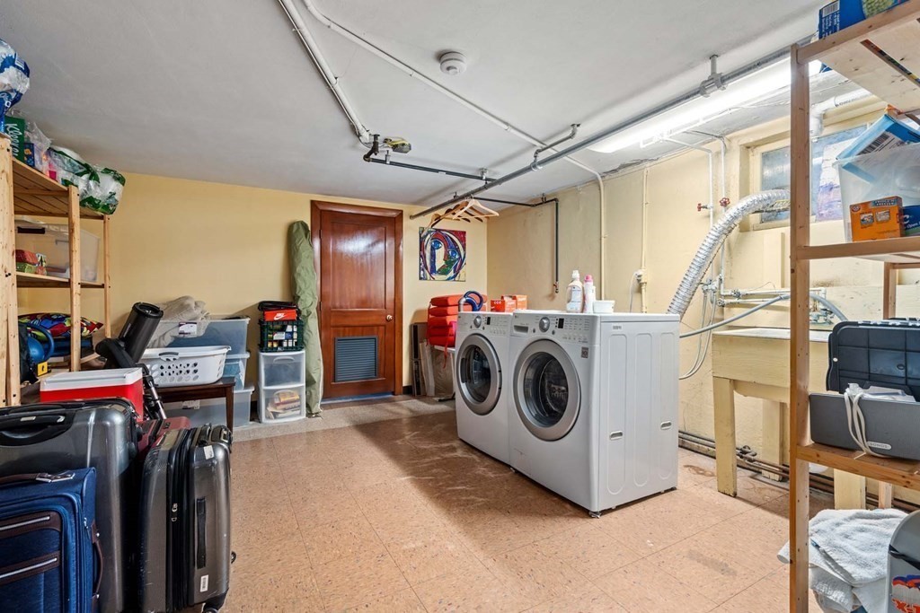 52 Sherbrooke Road Newton, MA 02458 - Photo 30 of 35 a utility room with dryer and washer