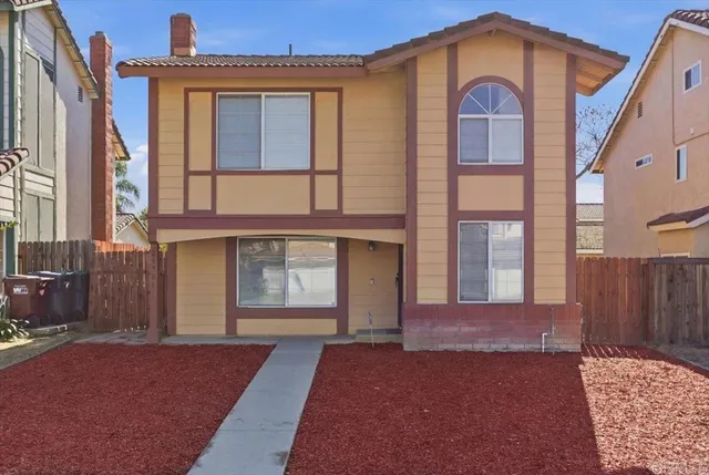 a front view of a house