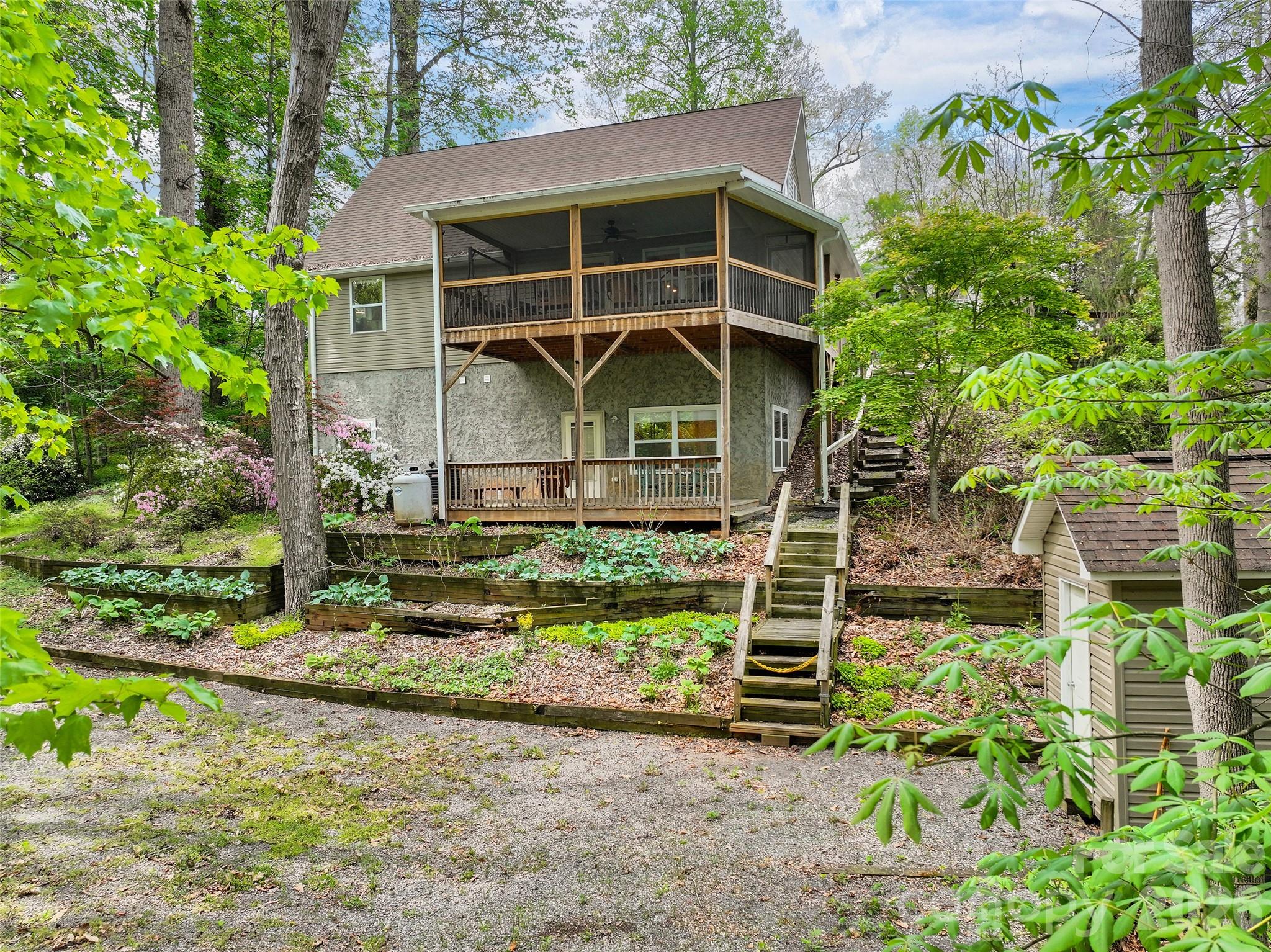 215 Atkins Loop Lake Junaluska, NC 28745 - Photo 38 of 44 a front view of a house with a yard