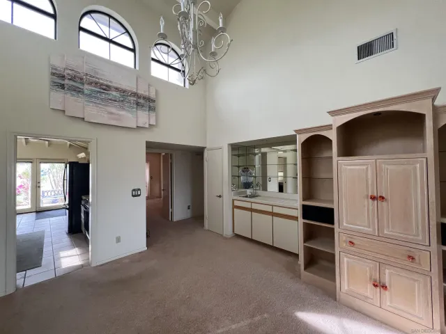 a view of living room and patio