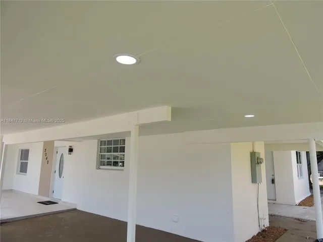 a view of an empty room