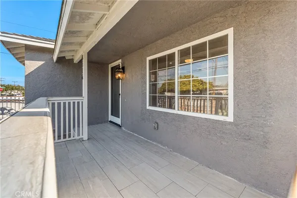 a view of front door of house