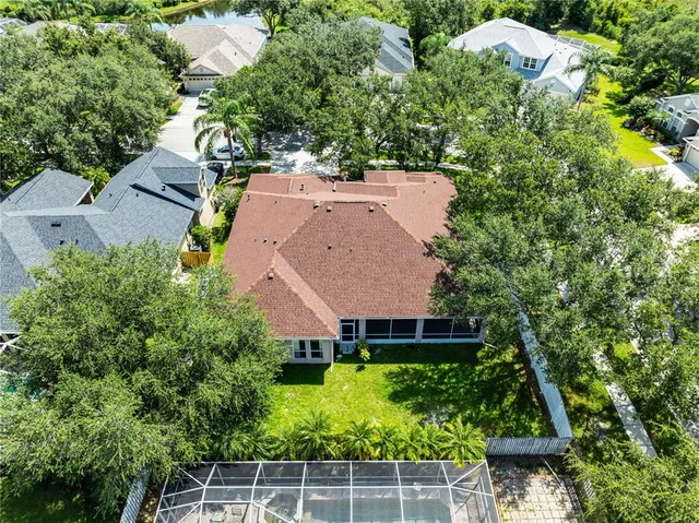 a view of a hallway with wooden shelves
