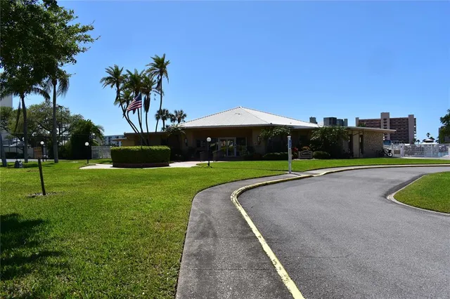 a view of a balcony with a bench