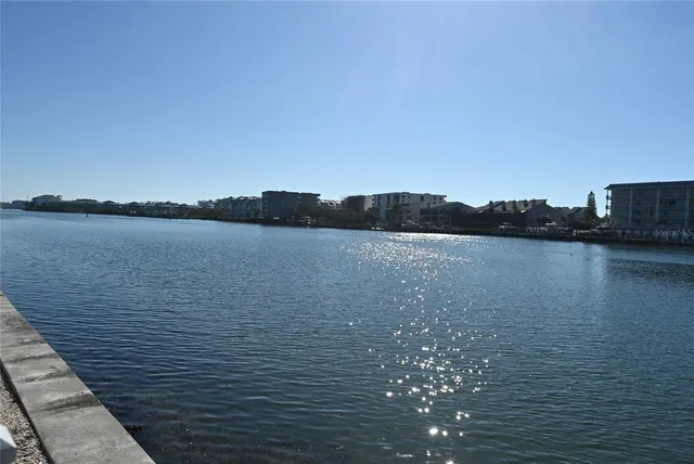 a view of a garden with a slide