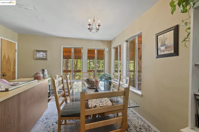 a view of a livingroom with furniture window and outside view