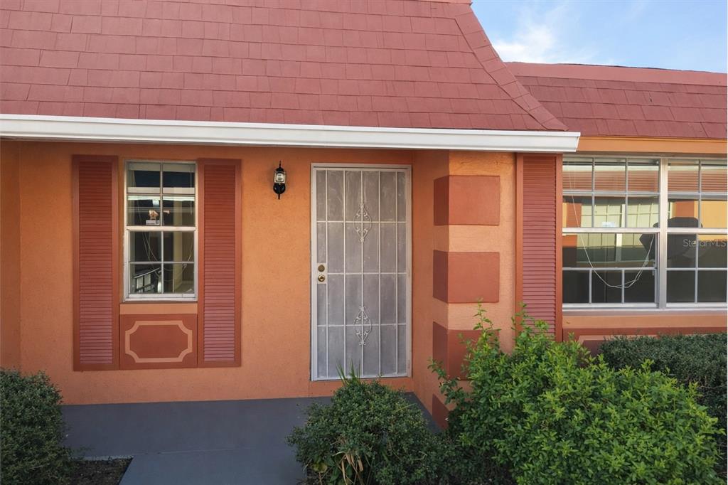 an outdoor view of entrance