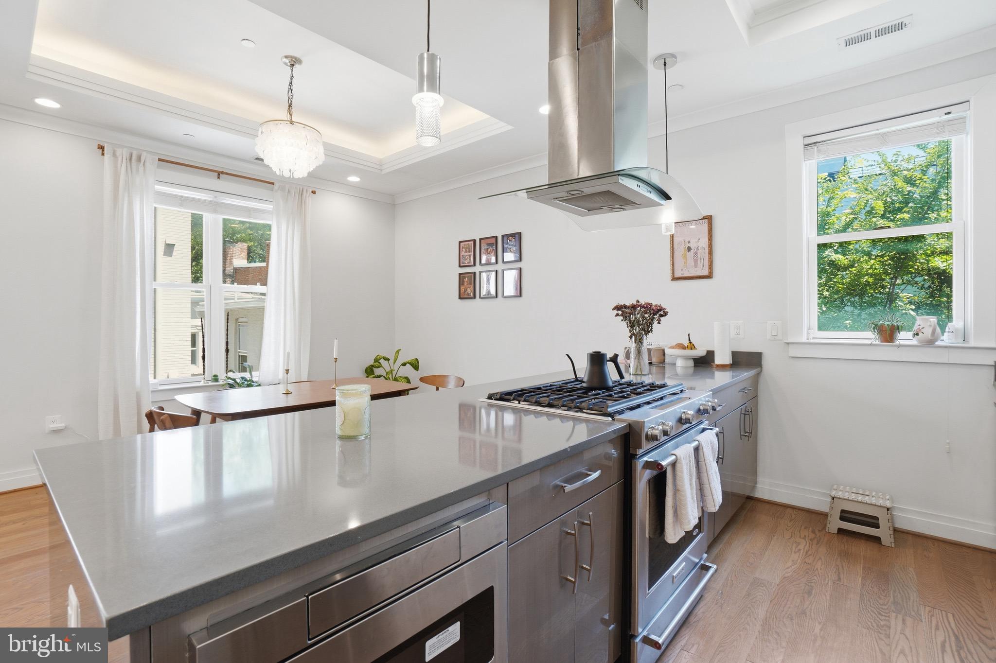 220 P Street Northwest, Unit 4 Washington, DC 20001 - Photo 14 of 44 Kitchen with Silestone countertop