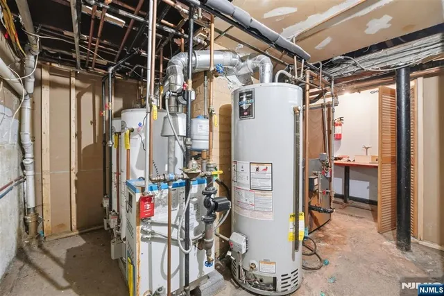 a view of a storage room with an empty shelves