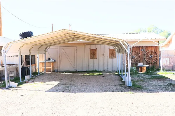 a backyard of a house