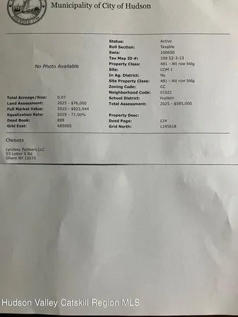 $995,000 | 434 Warren Street, Hudson, NY 12534