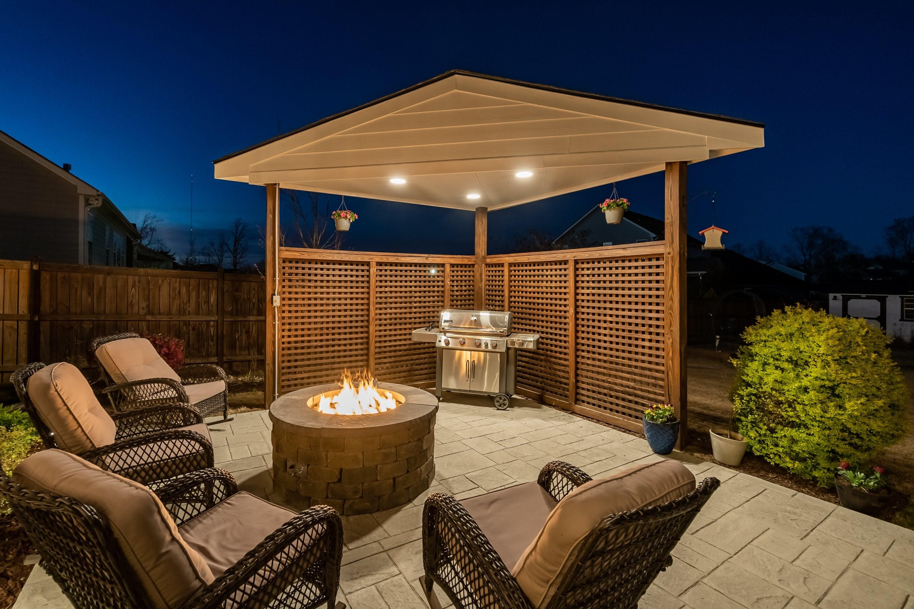 492 Adkins Ridge Road Rolesville, NC 27571 - Photo 5 of 14 a view of a chairs and a tables in the patio
