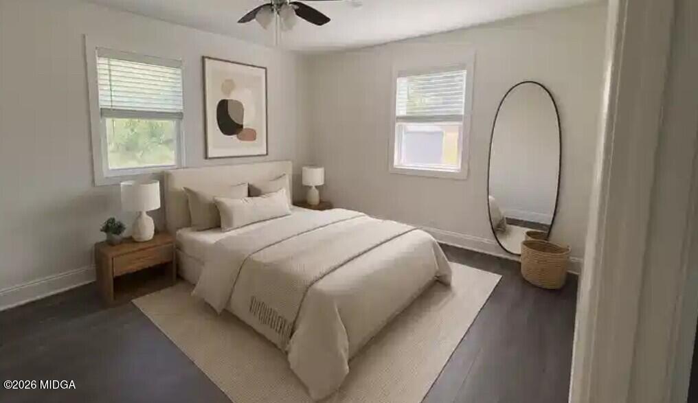 29 Dolly Lane Macon, GA 31217 - Photo 9 of 16 a bedroom with a bed and a window