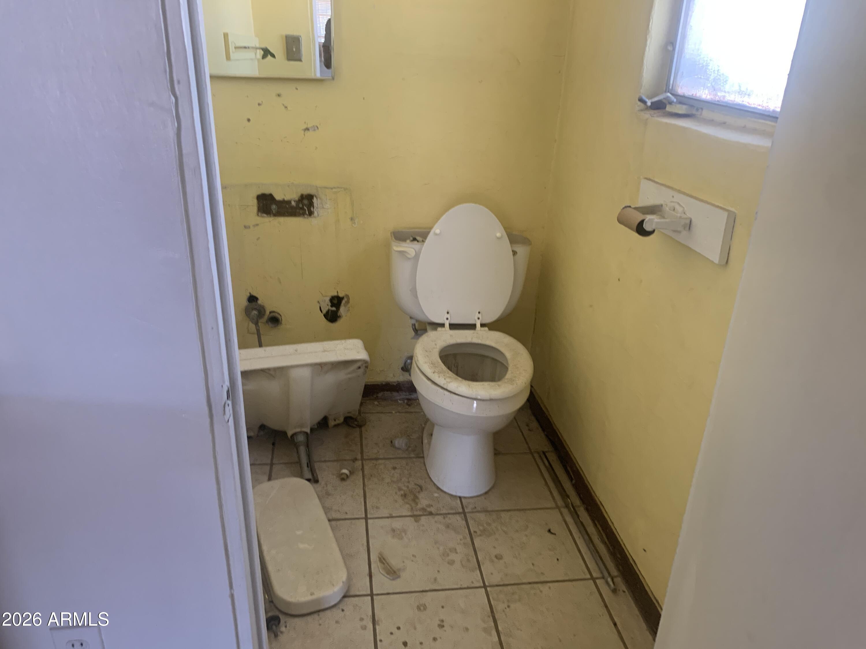 1202 South 14th Street Phoenix, AZ 85034 - Photo 25 of 44 a bathroom with a sink and a toilet