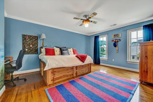 a view of a balcony with lake view and mountain view