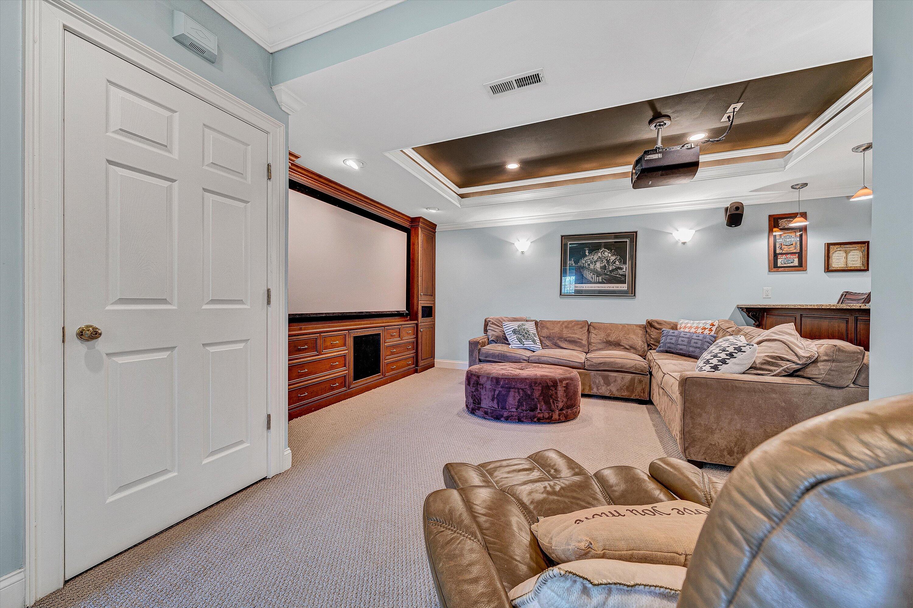824 Pendleton Drive Salem, VA 24153 - Photo 57 of 78 a living room with furniture and a flat screen tv