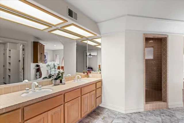 a view of backyard of house