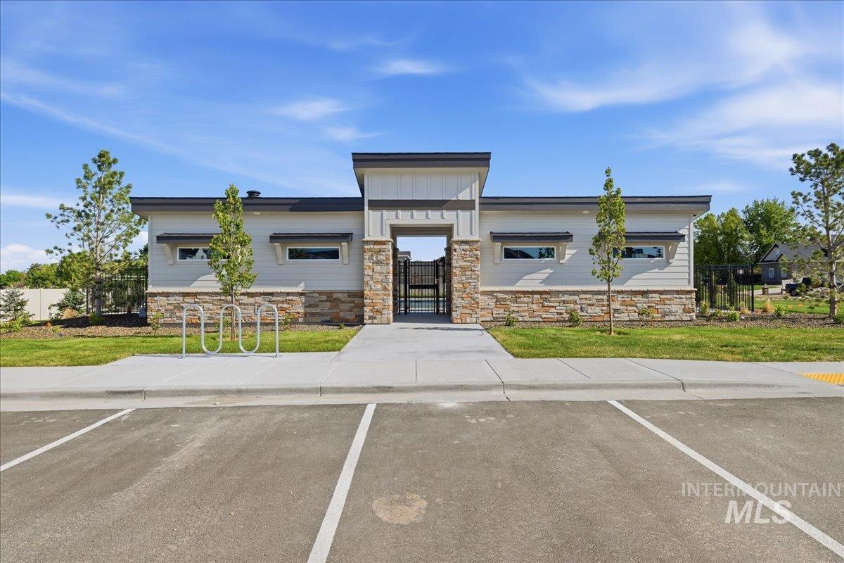 5392 South Memory Way Meridian, ID 83642 - Photo 37 of 39 Contemporary community building featuring stone veneer and horizontal siding