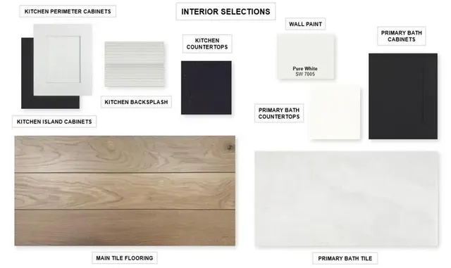 a view of a swimming pool and trees in the background