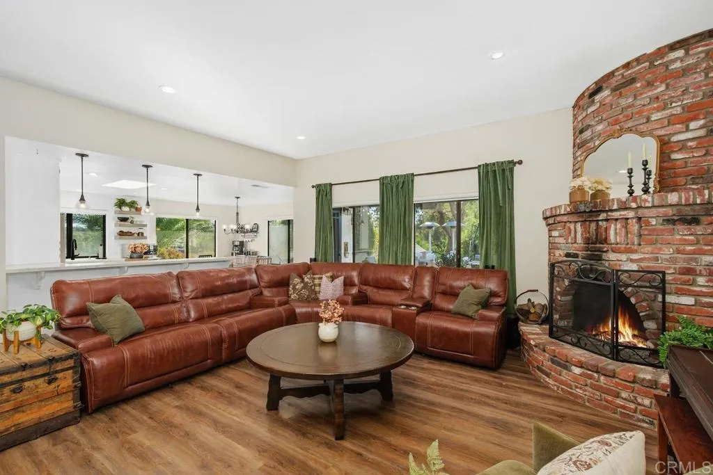 2625 Havencrest Drive Fallbrook, CA 92028 - Photo 5 of 35 a living room with furniture and a fireplace