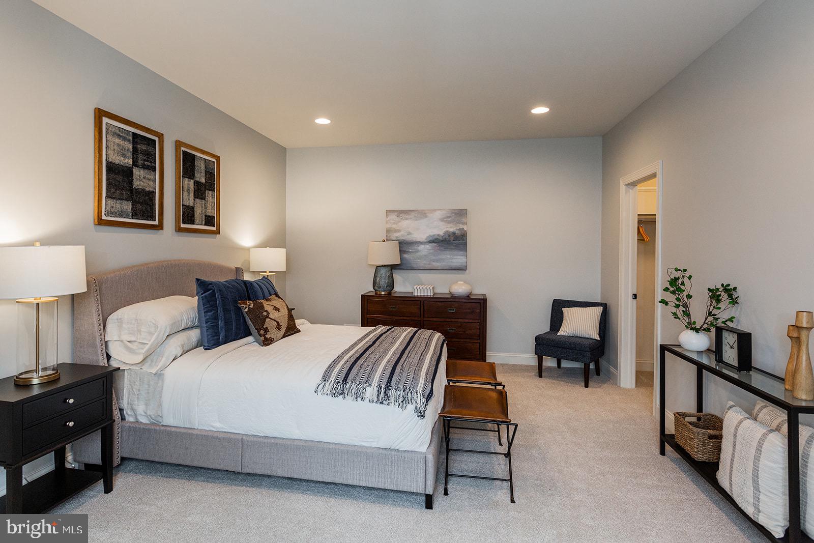 Greenwood Drive #f Greenwood Drive, Unit F Oxford, PA 19363 - Photo 41 of 110 a bedroom with a bed and a lamp with the dresser
