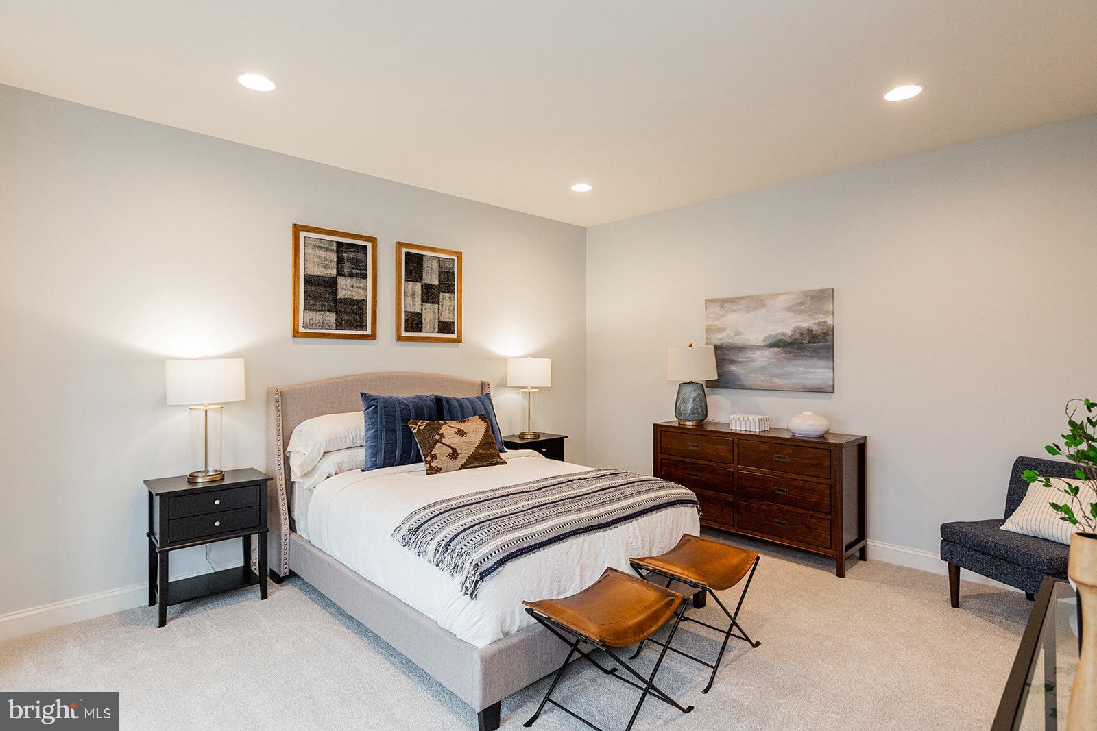 Greenwood Drive #f Greenwood Drive, Unit F Oxford, PA 19363 - Photo 42 of 110 a bedroom with a bed and a lamp on table