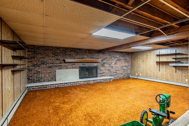 a view of a indoor basketball court