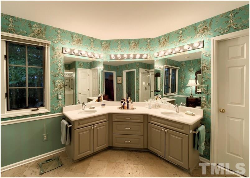 8501 Bluebill Court Raleigh, NC 27615 - Photo 15 of 25 Master bath features dual vanity with Torque Quartz top.