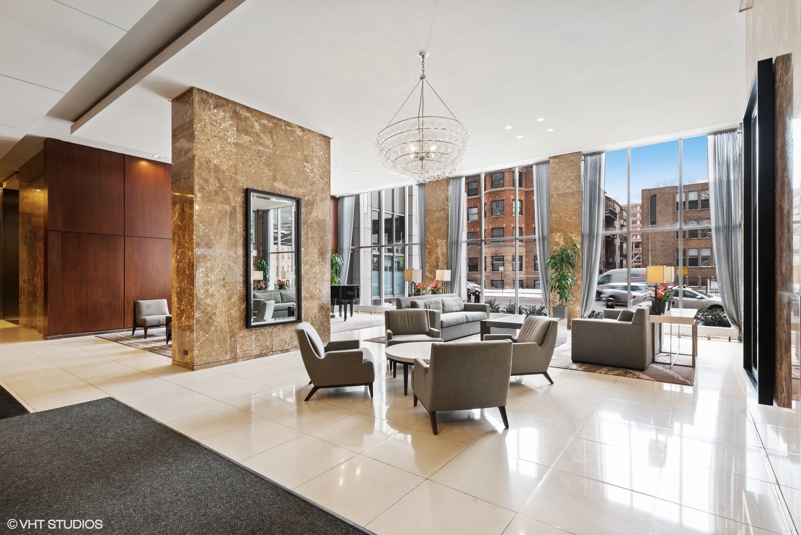 655 West Irving Park Road, Unit 5306 Chicago, IL 60613 - Photo 3 of 28 a view of a dining room with furniture window and outside view