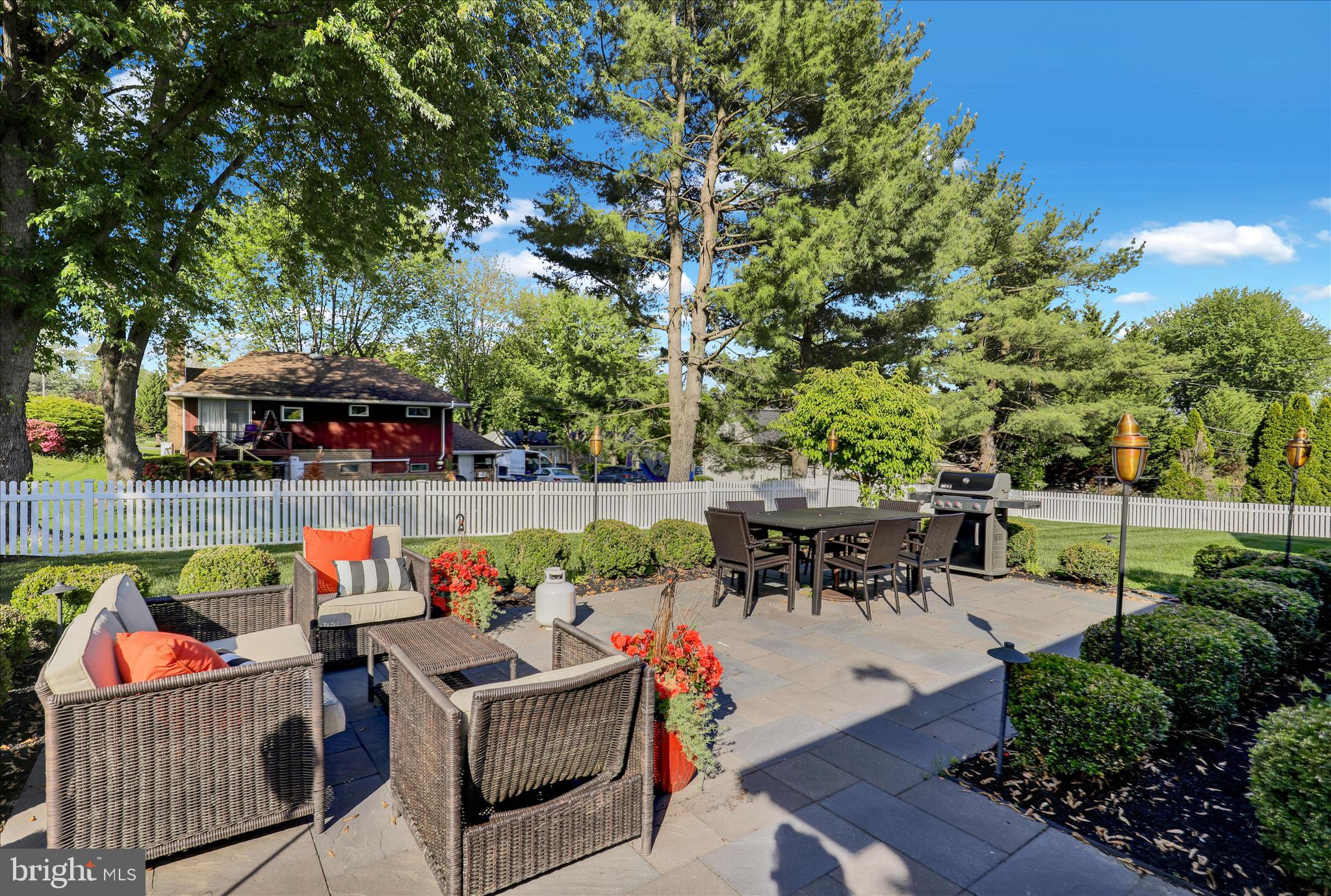 45 Mast Road Oley, PA 19547 - Photo 36 of 39 an outdoor living space with patio furniture and garden view