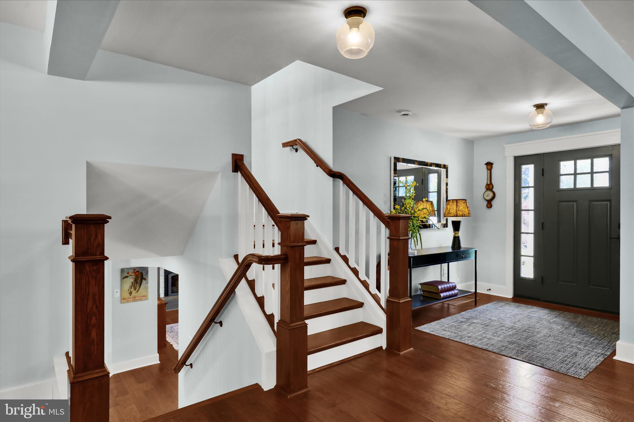 45 Mast Road Oley, PA 19547 - Photo 4 of 39 a view of entryway with wooden floor and stairs