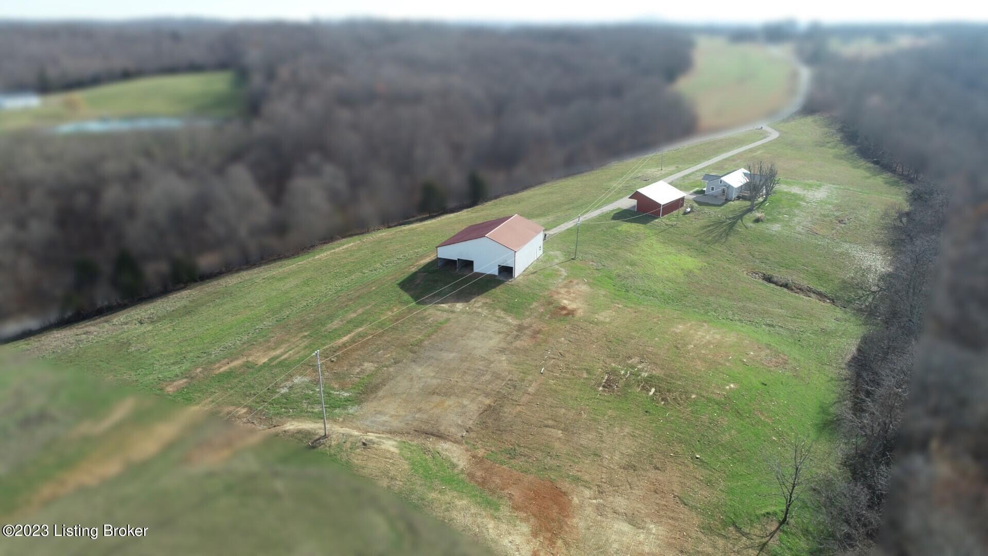 875 Lone Star Road Upton, KY 42784 - Photo 65 of 67 aerial with boundaries - bg blurred - fr