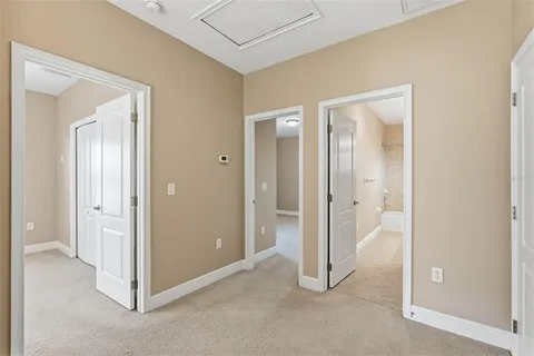 a view of a room with closet area
