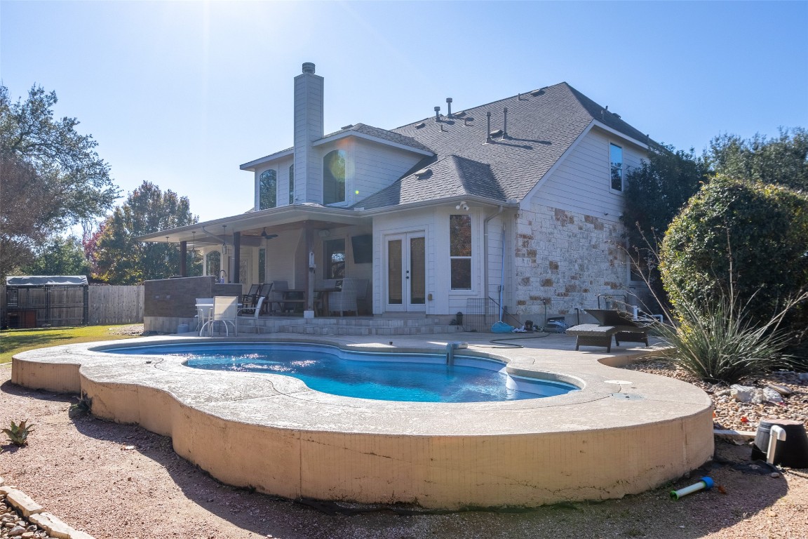 3113 Quail Run Round Rock, TX 78681 - Photo 4 of 29 View of your backyard and inviting pool
