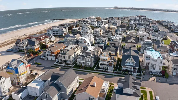 an aerial view of multiple house