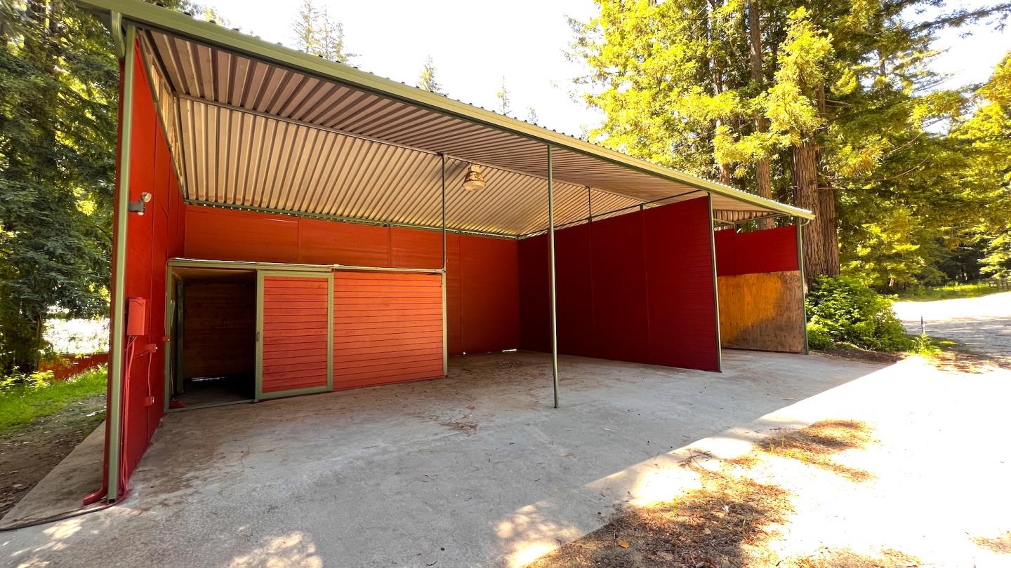3675 Bonny Doon Road Santa Cruz, CA 95060 - Photo 29 of 59 a view of a house with a backyard