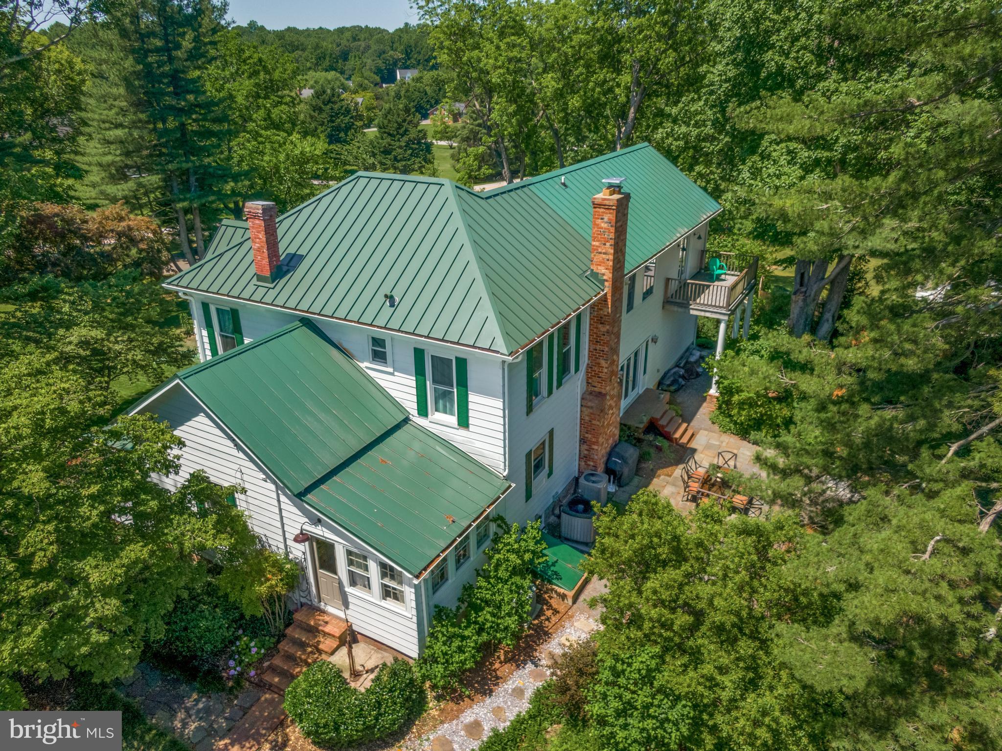 3155 Jones Road Dunkirk, MD 20754 - Photo 53 of 89 Aerial of main house with new tin roof