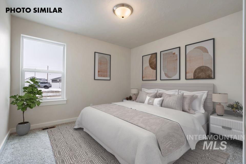 1645 Haystack Emmett, ID 83617 - Photo 24 of 33 Carpeted room featuring a single window, a flush-mount ceiling light fixture, and neutral wall paint