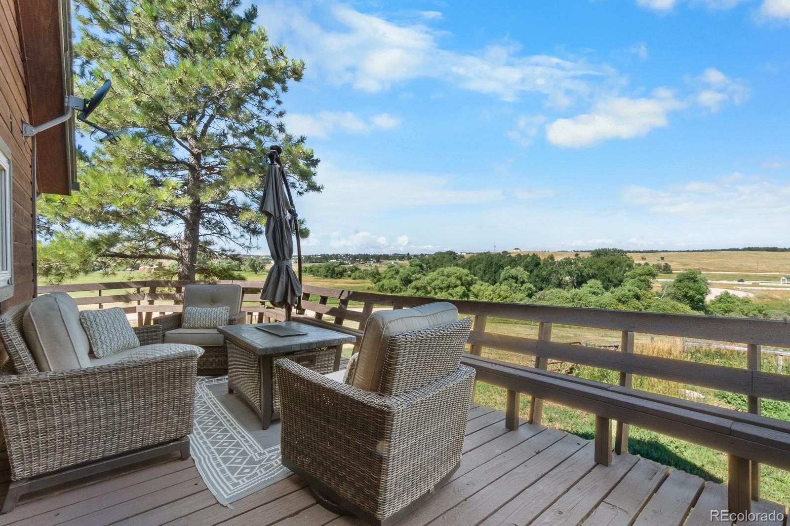 3163 Windstream Lane Elizabeth, CO 80107 - Photo 5 of 48 a view of roof deck with couches and city view