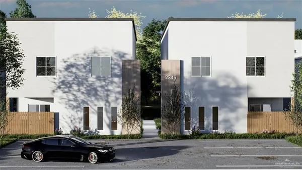 a car parked in front of a building