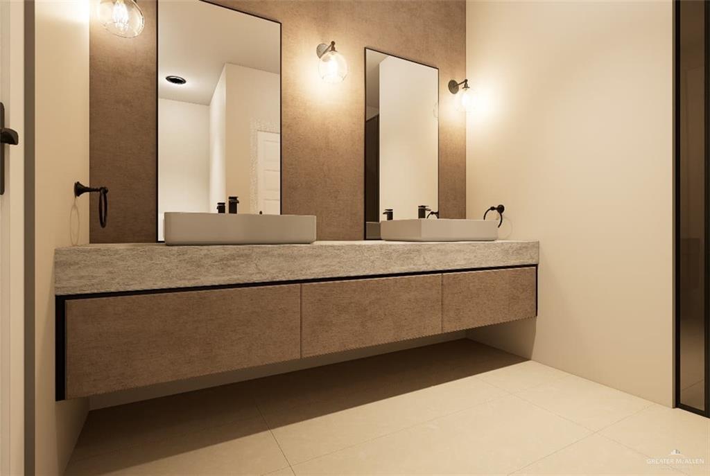 3009 Santa Maria Street, Unit A Weslaco, TX 78596 - Photo 12 of 15 a bathroom with a sink and a mirror